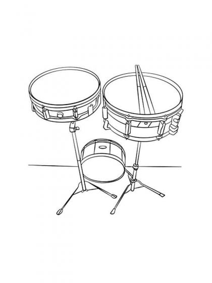 Musikinstrumente Ausmalbilder - Kostenlose Malvorlagen