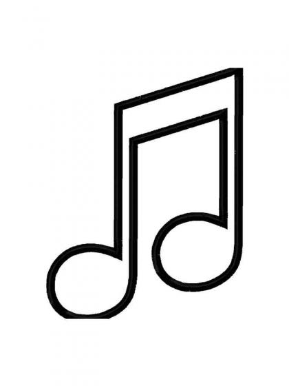 Musiknoten Ausmalbilder - Kostenlose Malvorlagen