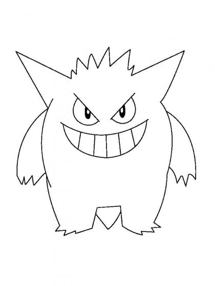 Pokémon Gengar Ausmalbilder: Malen und Spaß mit dem Geister-Pokémon!