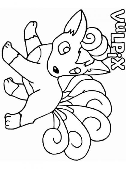 Vulpix Ausmalbilder - Kostenlose Malvorlagen
