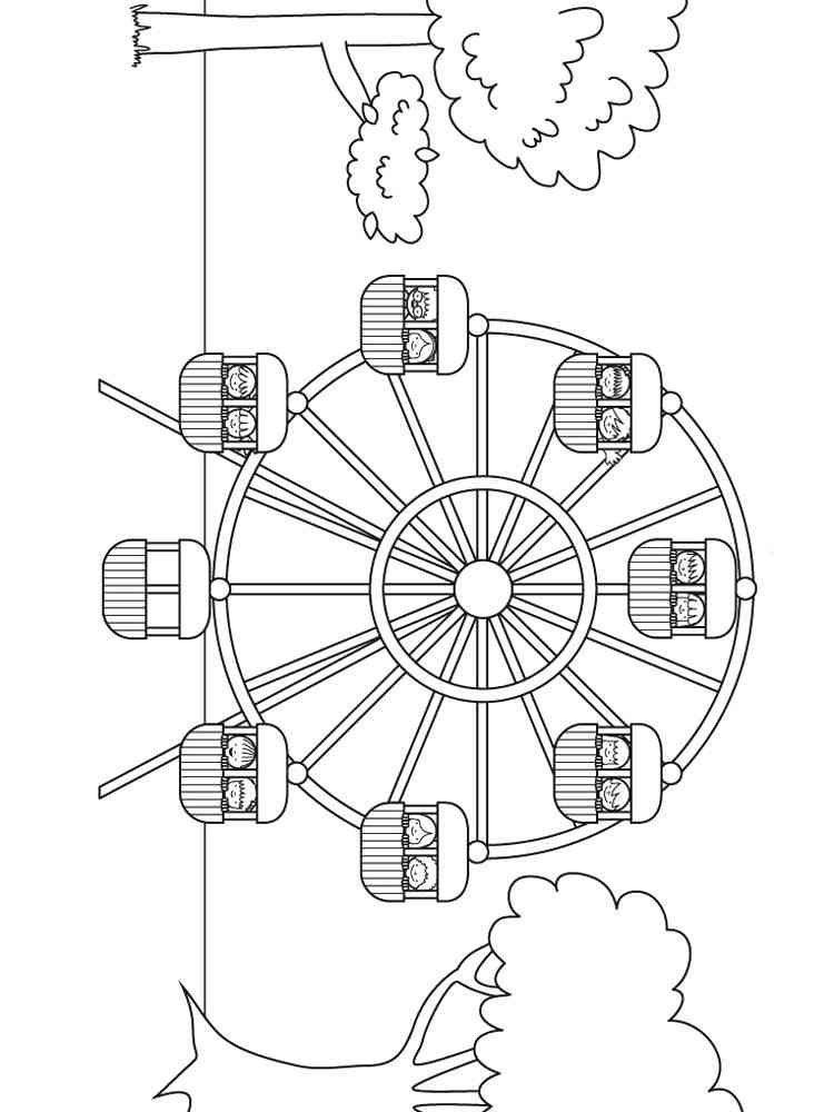 Ausmalbilder Riesenrad:  Ein Abenteuer für deine Fantasie!