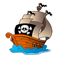 Piratenschiff Ausmalbilder