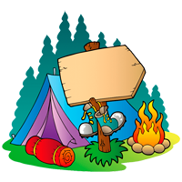 Camping Ausmalbilder