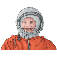 Gagarin Ausmalbilder