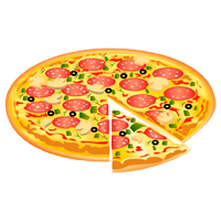 Pizza Ausmalbilder