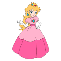 Prinzessin Peach Ausmalbilder