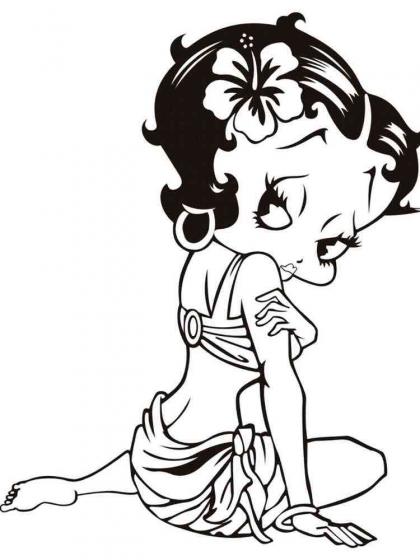 Betty Boop Ausmalbilder - Kostenlose Malvorlagen