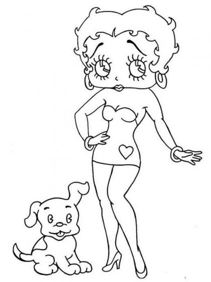 Betty Boop Ausmalbilder - Kostenlose Malvorlagen