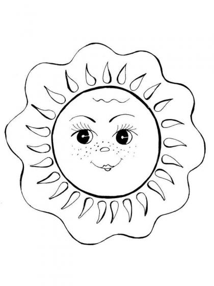 Sonne Ausmalbilder - Kostenlose Malvorlagen