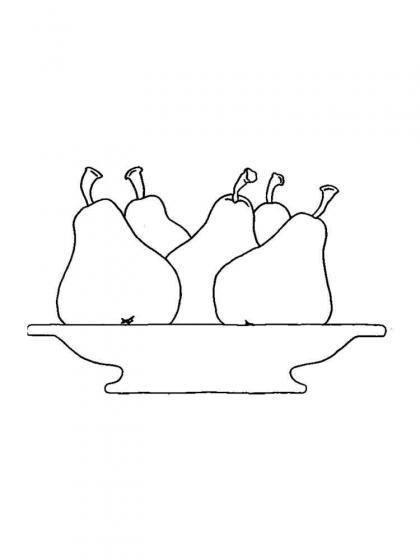 Ausmalbilder Birne - Malvorlagen Kostenlos zum Ausdrucken