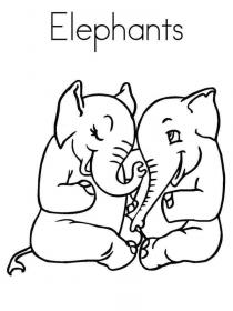 Ausmalbilder Elefant - Kostenloses Drucken