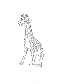 Ausmalbilder Giraffe - Kostenloses Drucken