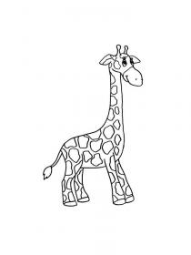 Ausmalbilder Giraffe - Kostenloses Drucken