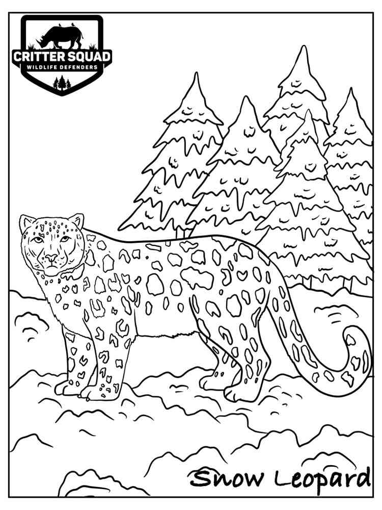 Ausmalbilder Schneeleopard: Bring the Majestic Snow Leopard to Life!