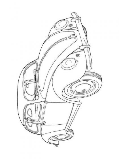 Ausmalbilder Volkswagen - Malvorlagen Kostenlos zum Ausdrucken