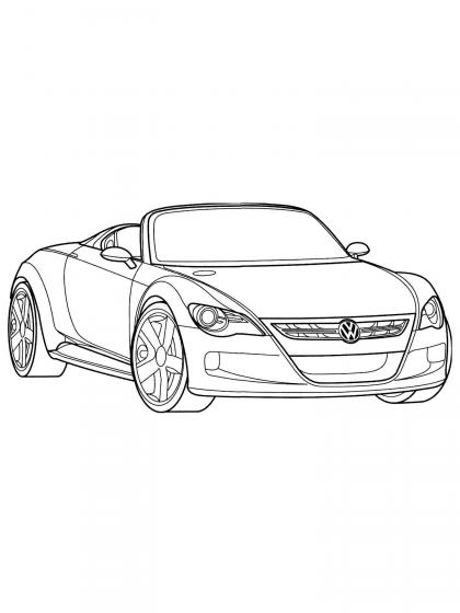 Ausmalbilder Volkswagen - Malvorlagen Kostenlos zum Ausdrucken
