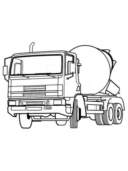 ausmalbilder betonmischer