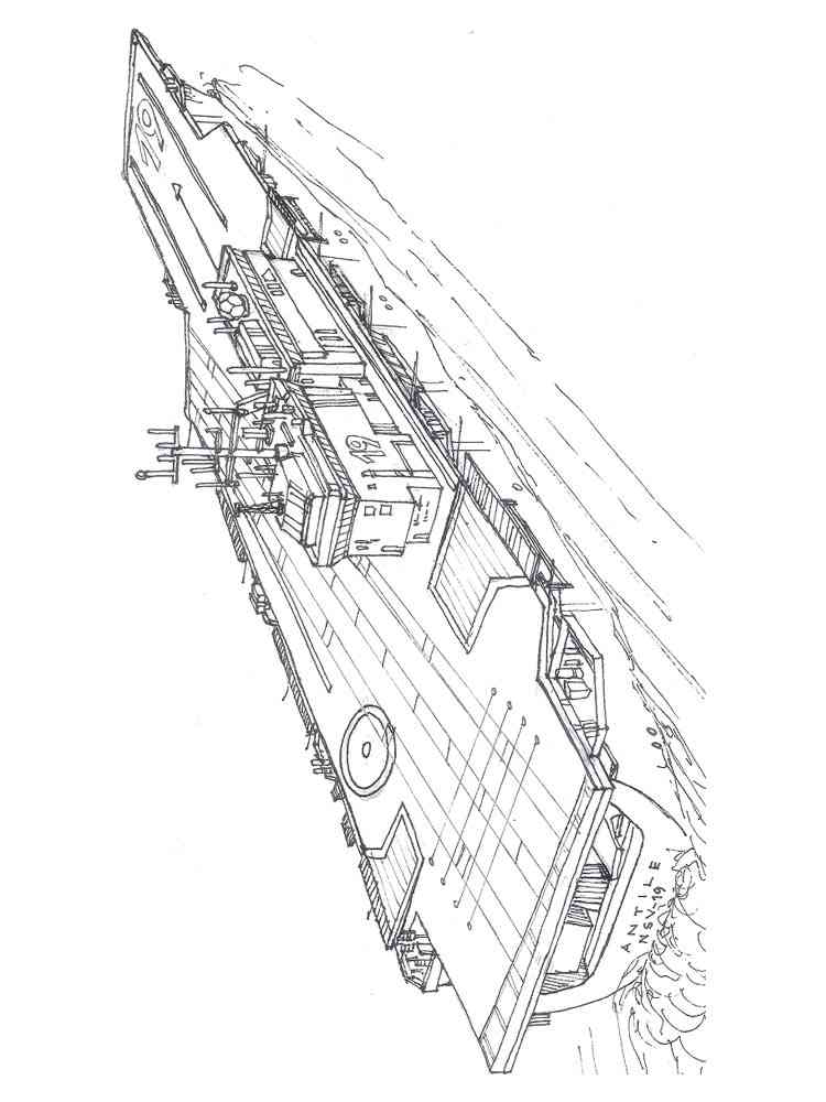 Ausmalbilder Flugzeugträger - Malvorlagen Kostenlos zum Ausdrucken