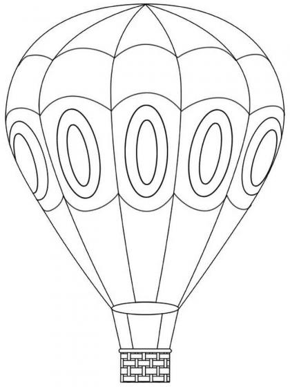 Ausmalbilder Heißluftballon - Malvorlagen Kostenlos zum Ausdrucken
