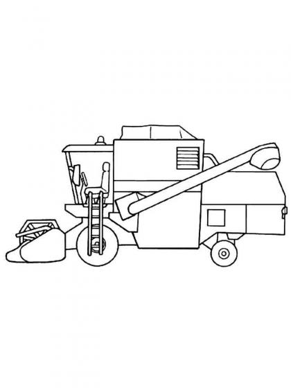 ausmalbilder mähdrescher