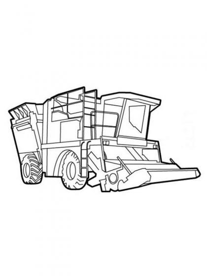 ausmalbilder mähdrescher