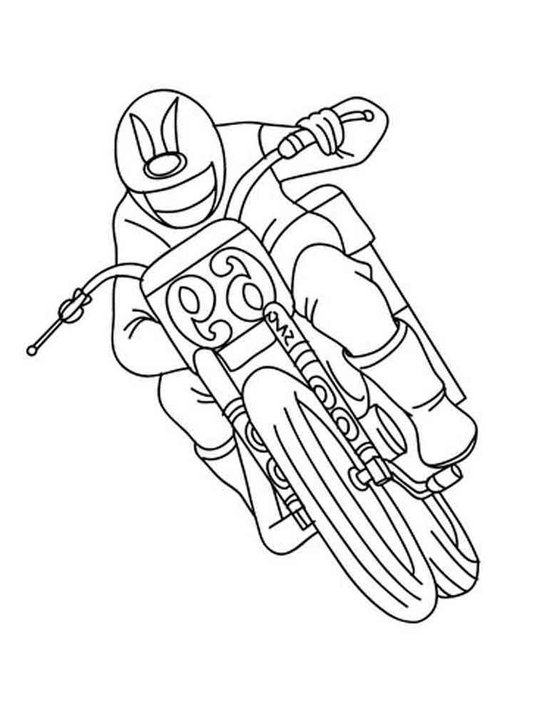 Ausmalbilder Motocross - Malvorlagen Kostenlos zum Ausdrucken