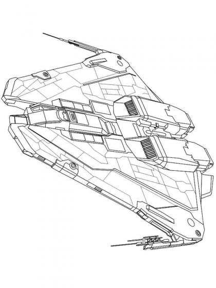 Ausmalbilder Raumschiff - Malvorlagen Kostenlos zum Ausdrucken