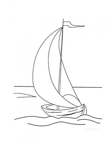 ausmalbilder segelboot