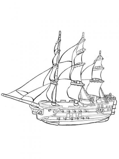 ausmalbilder segelboot