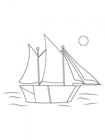 ausmalbilder segelboot