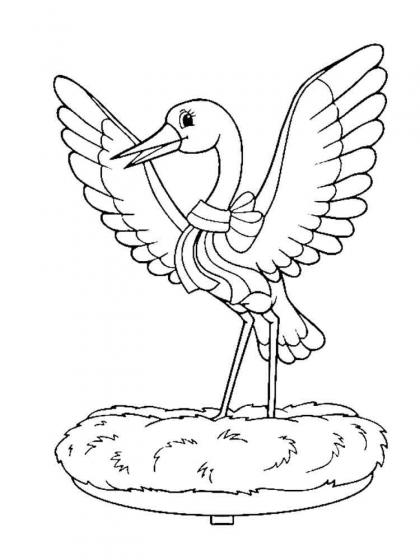 Ausmalbilder Storch - Malvorlagen Kostenlos zum Ausdrucken